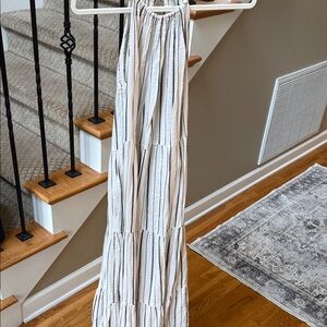Old Navy Striped Maxi Dress - Black and White